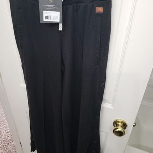 Free People Black Sammi Side Snap PantsSize Small